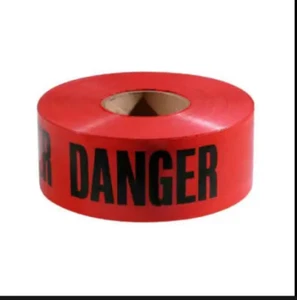 Barricade Tape - Tuff Grade Polyethylene Film TGCT-3X1000DANGER-B - Bild 1 von 1