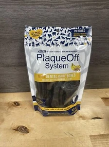 ProDen PlaqueOff Mini Dental Care Bones for Dogs- Peanut Butter & Banana- 20 ct - Picture 1 of 4