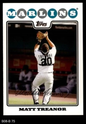 2008 Topps Update #75 Matt Treanor Marlins 8 - NM/MT - Image 1 of 2