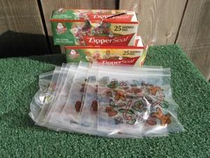 Bolsas de sándwich vintage navideñas con cremalleras con cremallera - Imagen 1 de 4