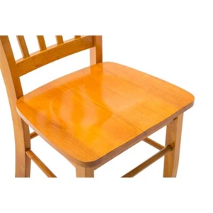 Boraam Shaker Wood Dining Room Chairs - Set of 2 - Oak Finish - Picture 1 of 7