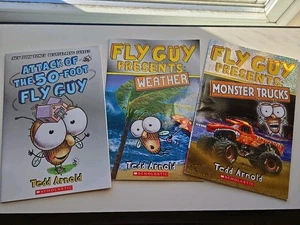Fly Guy Readers Books  Lot Of 3 Weather Monster Trucks 50 Foot - Bild 1 von 2