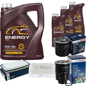 Bosch Inspección Set 8L mannol 5W-30 Energía para Toyota Corolla Verso 2.0 - Imagen 1 de 12