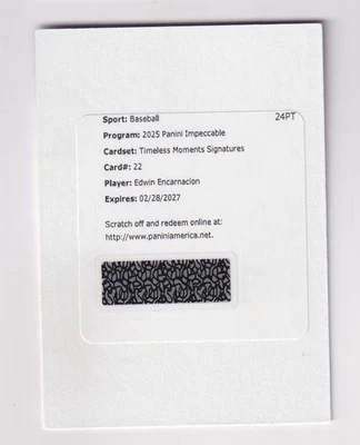 2025 Impecable Momentos atemporales Firmas Autógrafo Edwin Encarnación/35 Foto 1 de 2