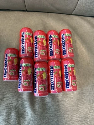 Goma de mascar sem açúcar Mentos xilitol limão fruta vermelha (pacote com 9) BB 8/2026 - Imagem 1 de 4
