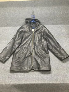 Valerie Steven’s Lammlederjacke Damen Gr. Medium schwarz Full Zip Kapuze - Bild 1 von 14
