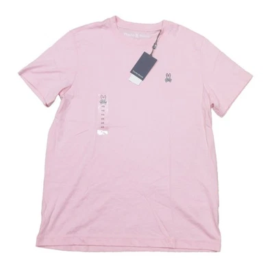 Camisa de manga corta Psycho Bunny para hombre rosa romántica clásica con logotipo de conejito cuello redondo Foto 1 de 3