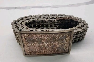 1970’s Vtg Belt Easy Rider Motorcycle Chain And Buckle 32" *see Description - Picture 1 of 8