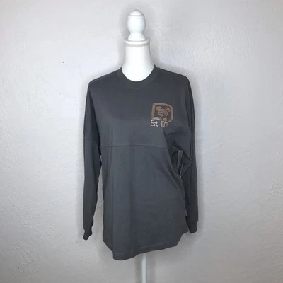 Camisa manga longa cinza lantejoulas espírito ouro rosa parques da Disney XS NOVA COM ETIQUETAS - Imagem 1 de 4