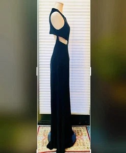 NWT, BETSY & ADAM, BLACK, MAXI, FORMAL EVENING GOWN. SIZE:10.ORIGINAL PRICE:189$ - Picture 1 of 4