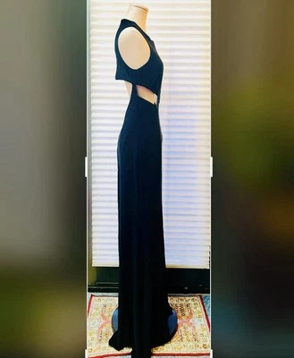 NUEVO CON ETIQUETAS, BETSY & ADAM, NEGRO, MAXI, VESTIDO DE NOCHE FORMAL. TALLA:10.PRECIO ORIGINAL:189$ Foto 1 de 4