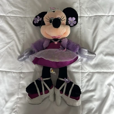 Minnie Mouse 18" Plush Purple Princess Dress Disneyland Stuffed Animal Doll - Image 1 of 4