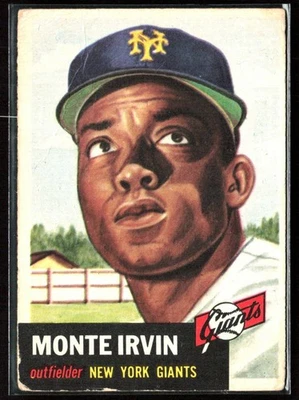 Monte Irvin 1953 Topps A #62 New York Giants - Image 1 of 3