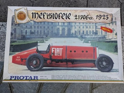PROTAR 1/12 FIAT MEFISTOFELE METAL MODEL KIT VINTAGE NOS - Immagine 1 di 4