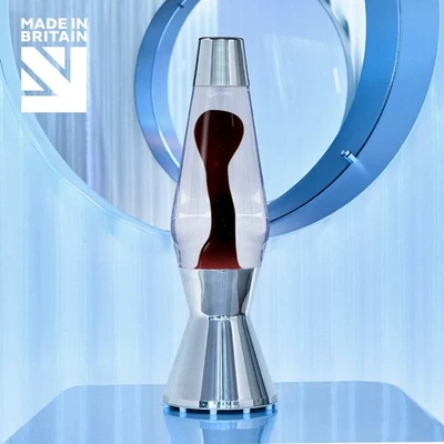 MATHMOS Astro Lavalampe Original: Silber - Klar mit Dunkelviolett - PROMOARTIKEL - Bild 1 von 4