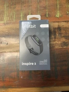 NIB New Fitbit Inspire 3 Health & Fitness Tracker Midnight Zen sleep heart rate - Picture 1 of 6