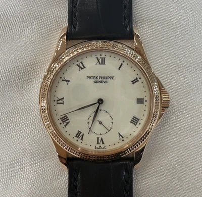 Relógio de pulso Patek Philippe Calatrava ref 5115 ouro rosa 18K lindo visual 2YW - Imagem 1 de 4