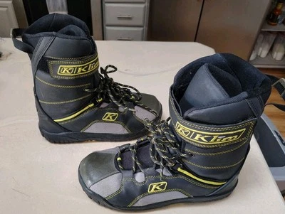 Klim Adrenaline Snowmobile Boots Size 12 With Strap and Lace - Image 1 of 4