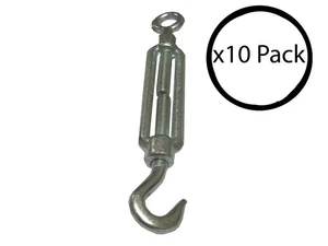 10 x 10mm Static Caravan Turnbuckle Adjuster Strainers for Siting mobile homes - Picture 1 of 3