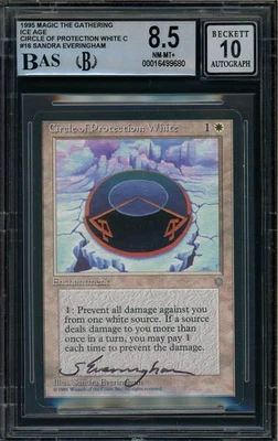 1995 MTG Ice Age Circle of Protection Sandra Everingham Signed BGS 8.5 AUTO 10 - Image 1 of 2