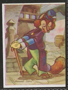BARRATT-CHARACTERS FROM FILM CARTOONS 1940-#054- PINOCCHIO - HONEST JOHN - Picture 1 of 2