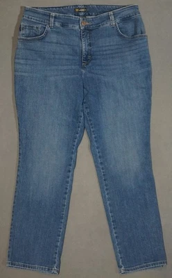 WJ01436 **LEE** HIGH RISE RELAXED, STRAIGHT LEG WOMENS JEANS sz18 W MEDIUM PLUS - Image 1 of 4