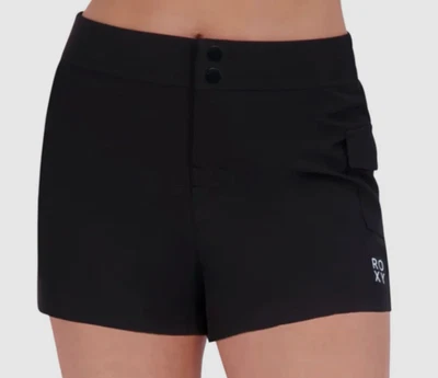 Roxy Women's Athletic Style Cargo Shorts, Black, M - Imagem 1 de 3