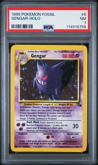 Gengar Pokémon TCG Professional Sports Authenticator (PSA
