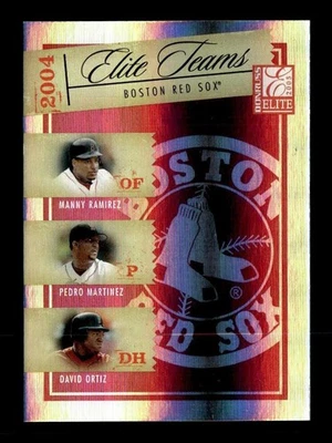 2005 Donruss Elite #ET-1 Ramirez Martinez Ortiz Elite Teams Red /500 - Image 1 of 2