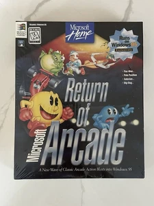 MS Home Return Of Microsoft Arcade game for Win95 3.5in Diskettes Big Box SEALED - Picture 1 of 3