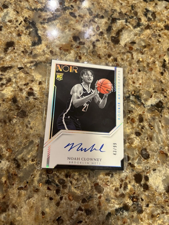 2023/24 Panini Noir Noah Clowney Auto Autograph RC Rookie Nets /99 - Image 1 of 1