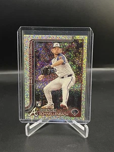 Spencer Schwellenbach 2025 Topps Series 1 #103 Sand Glitter Foil Braves RC - Bild 1 von 2