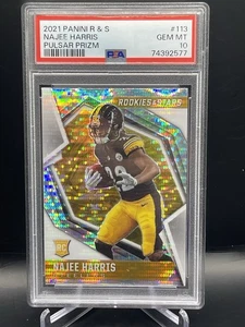 🔥2021 Panini Rookies & Stars -Rookie Najee Harris #113 Pulsar Prizm RC PSA 10🔥 - Imagen 1 de 3