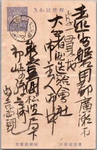 1914 - Antique Taisho Japan Postcard 1.5 1 1/2 Sen Blue - School University   - Picture 1 of 2