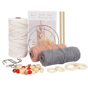 DIY Makramee Kit Makramee Cord Kit für Anfänger Erwachsene mit Anleitung - Bild 1 von 8