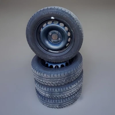 4x 14 Zoll Stahlfelgen Winterräder  TOYOTA Aygo Citroen C1 Peugeot 107 108  - Bild 1 von 4