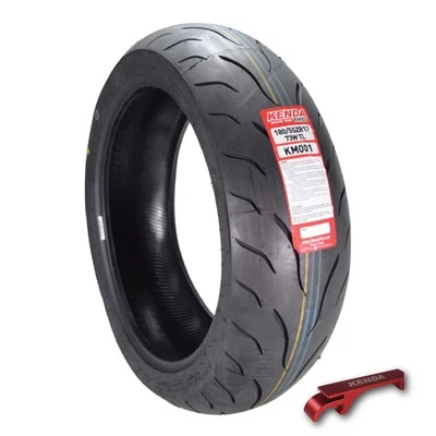 Kenda KM1 180/55ZR17 Sport Touring Motorcycle Tire 73W w/ Keychain (180/55-17) - Image 1 of 4