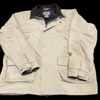 Винтажный L.L.Bean охоты куртка/мужской размер L/высокий игры сумка подкладка хаки/коричневый-115 - Изображение 1 из 4