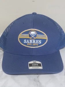 Buffalo Sabres NHL Mütze blau Mesh Druckknopflasche - Bild 1 von 6
