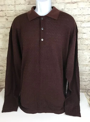 Camisa polo vintage para hombre Northern Isles talla XXL mezcla acrílica manga larga Foto 1 de 4