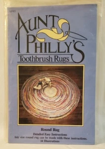NEW Aunt Philly's Toothbrush Rugs - Round Rug 14 Illustrations UnCut Pattern - Picture 1 of 3