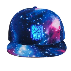 New Anime Attack On Titan Baseball Cap Snapback Sun Hat Cosplay Hip Hop Luminous - Picture 1 of 6