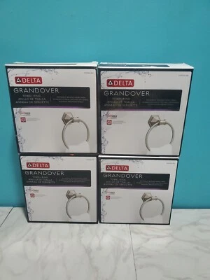 Delta - Grandover - Níquel cepillado - Anillo de toalla - Protector puntual - GDR46-BN Nuevo  Foto 1 de 4