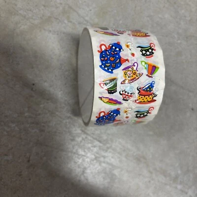 Vintage SandyLion TEA COFFEE SET STICKERS kromekote Pot Cup Sealed - Image 1 of 3