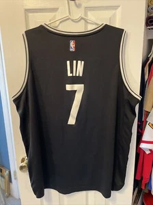 Jeremy Lin Brooklyn Nets basketball Fanatics men’s black jersey size 2XL - Picture 1 of 2