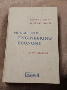 Principles of Engineering Economy 5th Edition Grant, Ireson 1970 Vintage Book HC - Bild 1 von 8