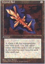 Crystal Rod ~ Damaged Alternate 4th Edition Fourth MTG Magic UltimateMTG Artifac