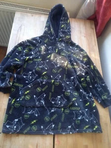 POKEMON PIKACHU Super Soft Plush Cosy Snuddie Hoodie Blanket 8-10 years WASHED - Picture 1 of 13