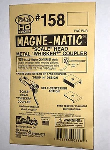 5 Packets (20) Kadee HO #158 scale size whisker couplers inc #242 boxes INC POST - Picture 1 of 2