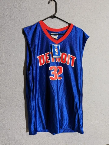 Detroit Pistons Mens Medium Richard Hamilton Jersey NBA Blue 2004 Champion Year Cover